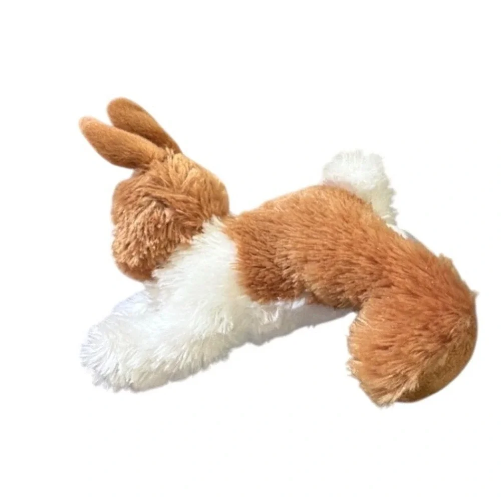 Aurora Plush Bunny Rabbit Small Brown White Very Good Floppy Stuffed‎ Animal Toy